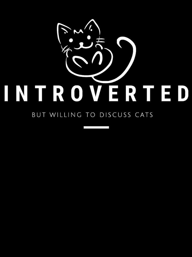Introverted But Willing To Discuss Cats by Vivoh12 Unisex , , , Long Sleeve Tee