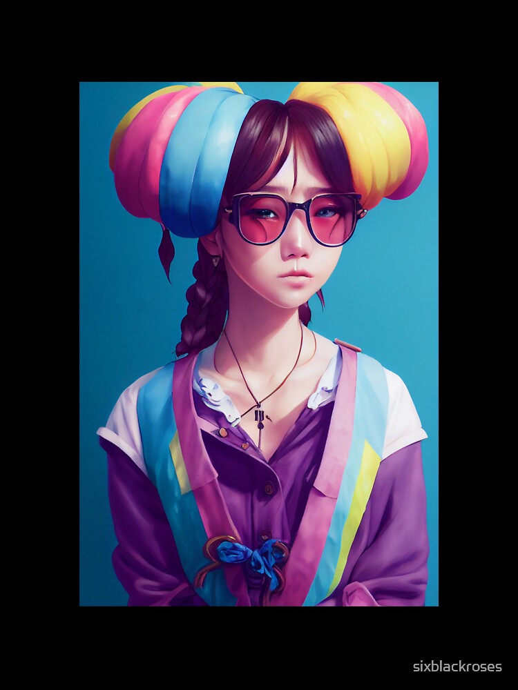 Harajuku Style Girl by sixblackroses Unisex , , , Long Sleeve Tee