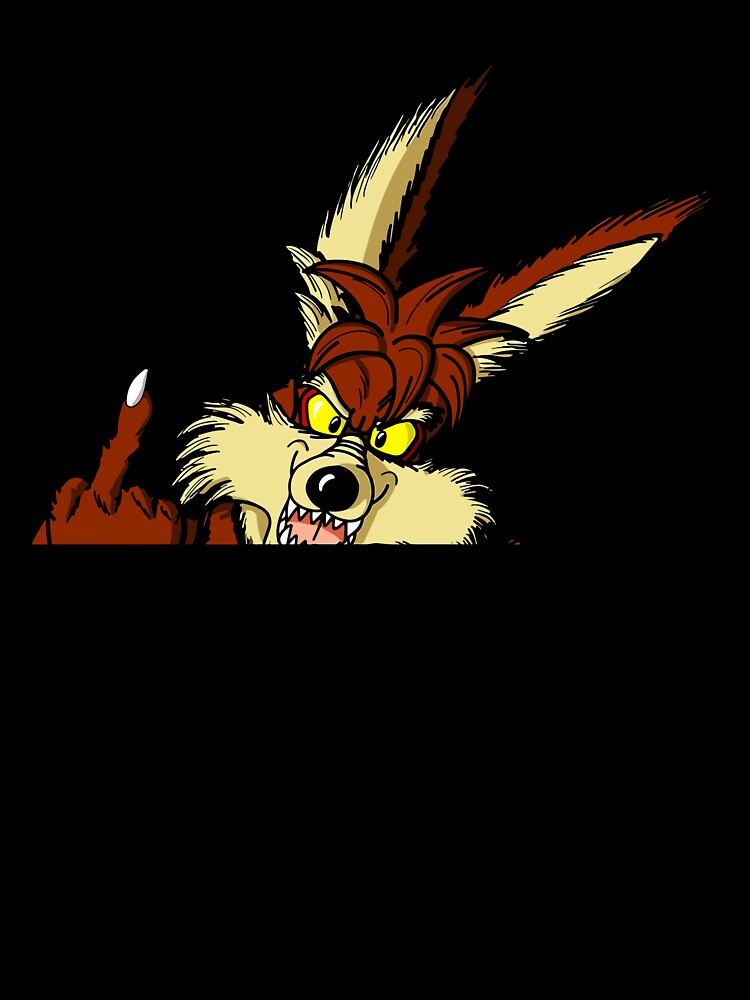 Coyote Middle Finger Peeker by marhinmichael