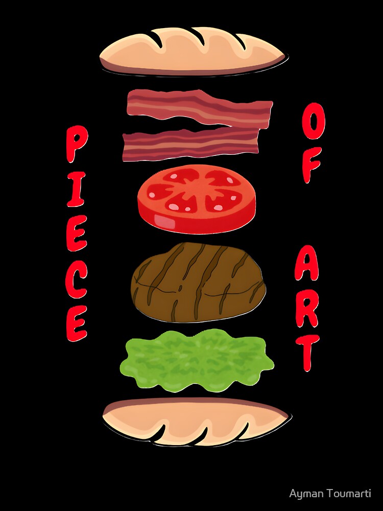 The Art Of The Sandwich by Ayman Toumarti Unisex , , , Long Sleeve Tee