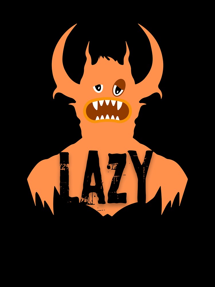 Lazy Monster by Vilasdotco Unisex , , , Long Sleeve Tee