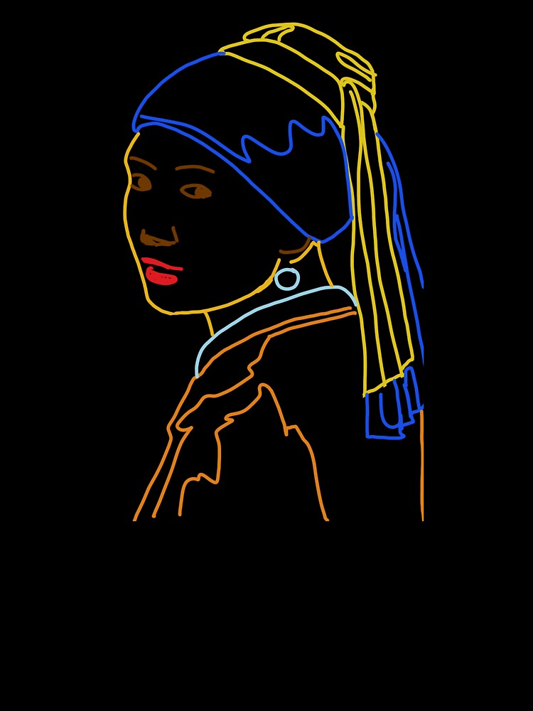 simple Girl With a Pearl Earring by  S. Mill