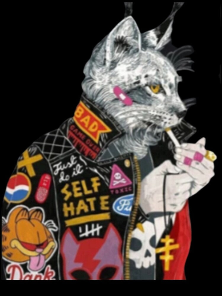 Bad Cat by storeInsight Unisex , , , Long Sleeve Tee