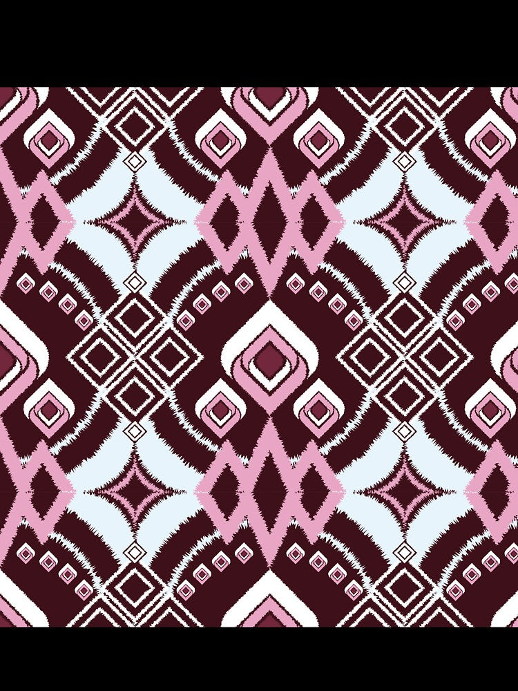 Pink magenta accents energize this bohemian vector  illustration by zephstudoartist