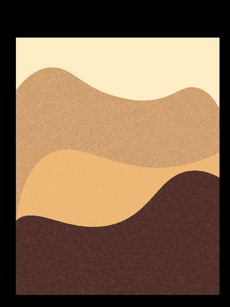 Abstract modern art in beige by birasart
