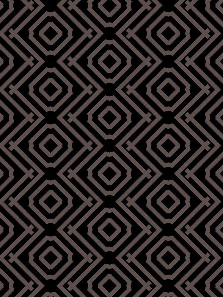 Black and Dark Brown Vertical Stripe Diamond Pattern Pairs DE 2022 Popular Color Nomad DET697 by ColorOfTheYears