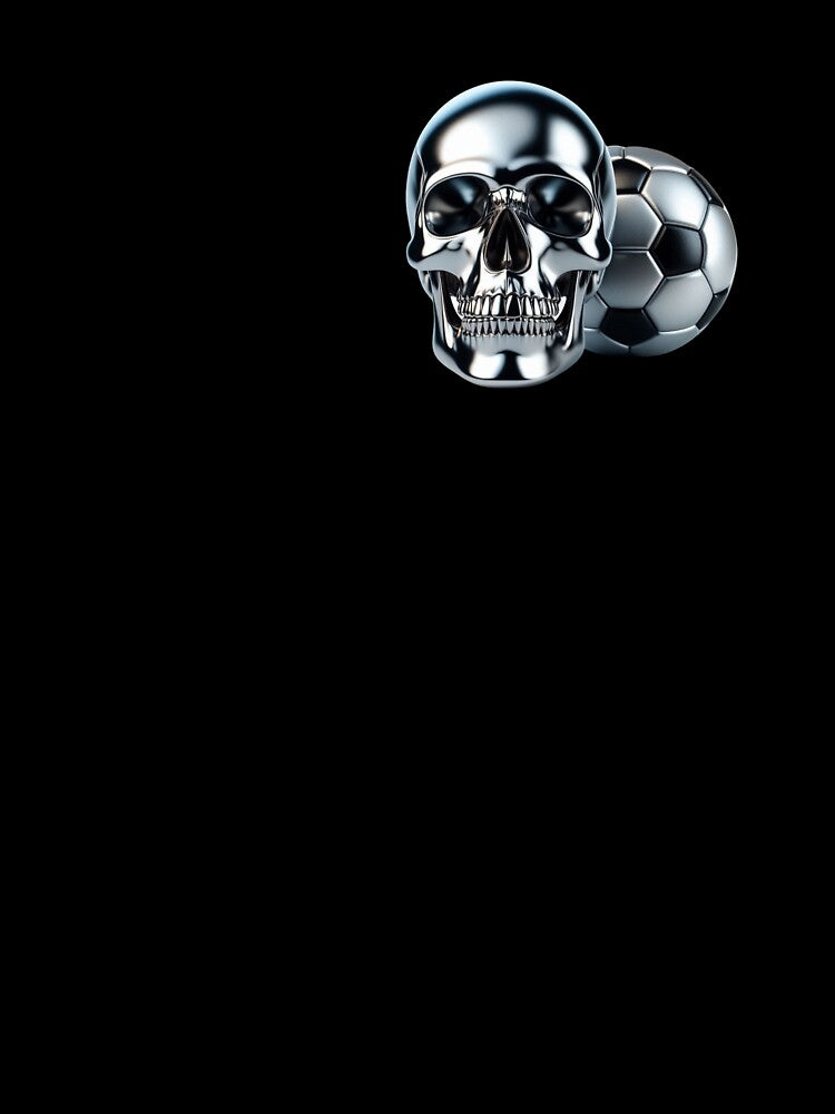 My Soccer Ball Forever - Black Background, Small Pattern by GaborSkeleton