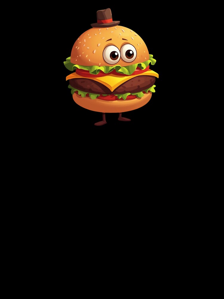 Burger - Funny burger cartoon by Luisshopp Unisex , , , Long Sleeve Tee