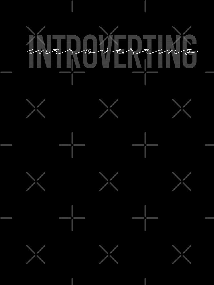 Minimal Typography tshirt for Introverts by Threadnovax Unisex , , , Long Sleeve Tee