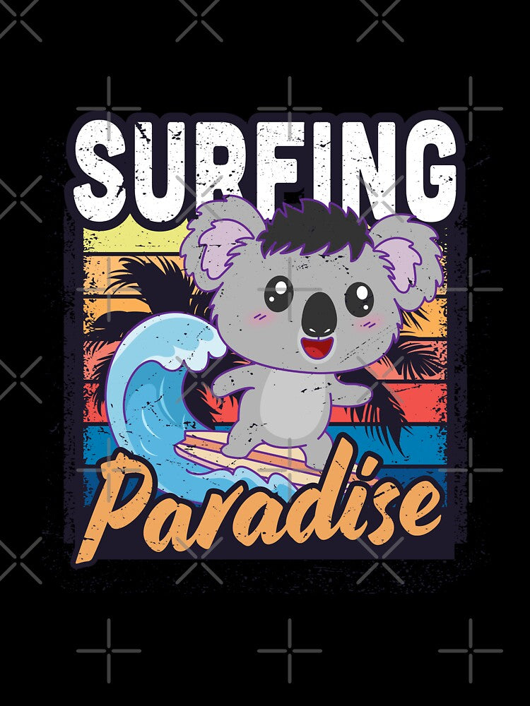 Surfing koala by zinovastudio