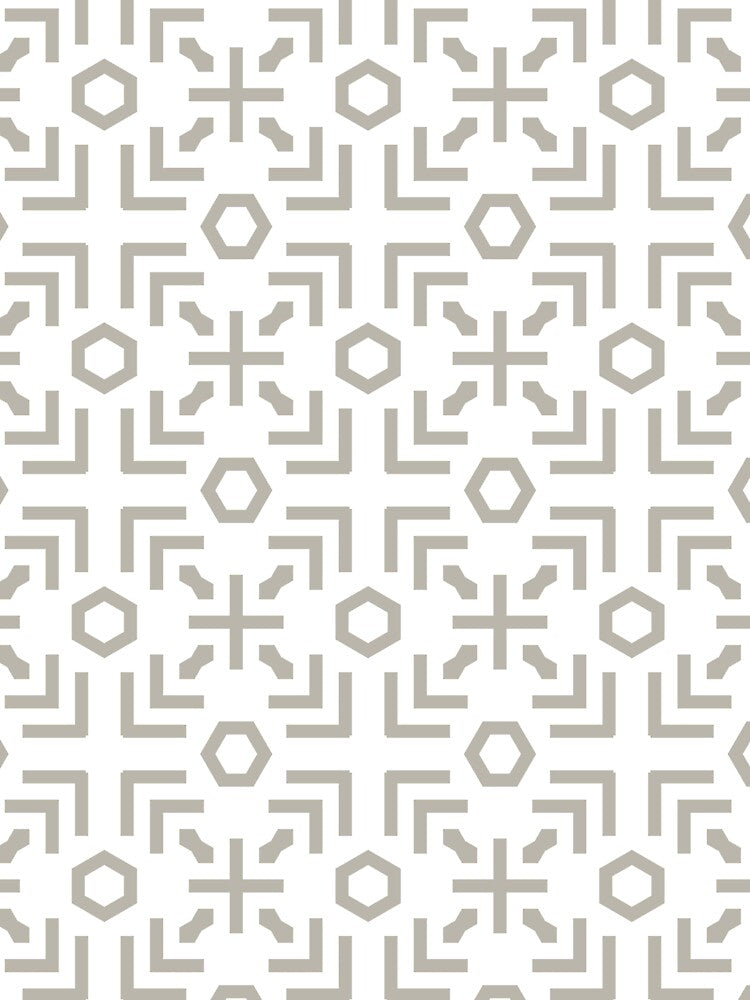 Taupe and White Minimal Art Deco Abstract Pattern Pairs DE 2022 Trending Color Reclaimed Wood DET625 by ColorOfTheYears