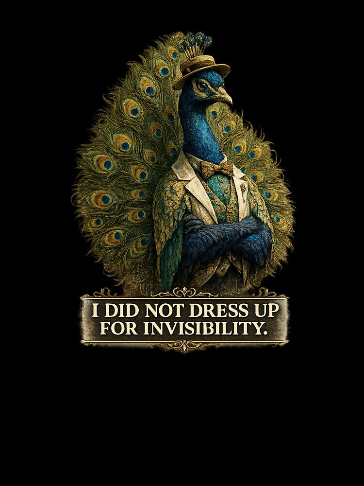 Vacation Burnout Society – Peacock I Did Not Dress Up For Invisibility by ByAnad Unisex , , , Long Sleeve Tee