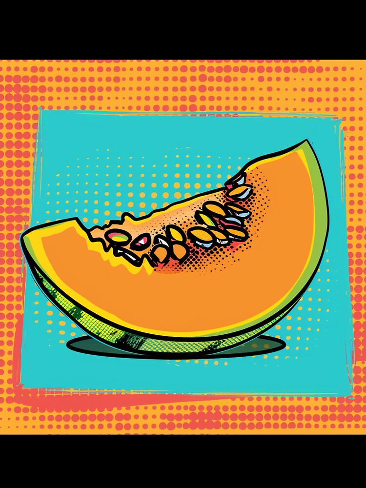 Rockmelon Pop Art 4 by AstroRisq Unisex , , , Long Sleeve Tee