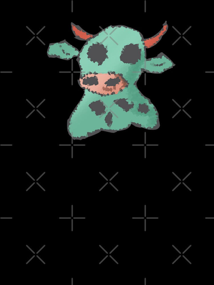 Halloween pixel cow art by Coffeemerc117 Unisex , , , Long Sleeve Tee