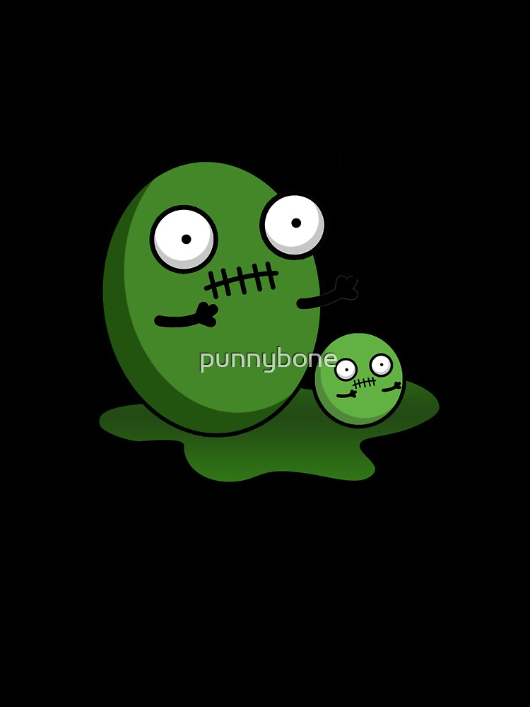 Zom-big Zom-small Cute Halloween Zombie Pun by punnybone Unisex , , , Long Sleeve Tee