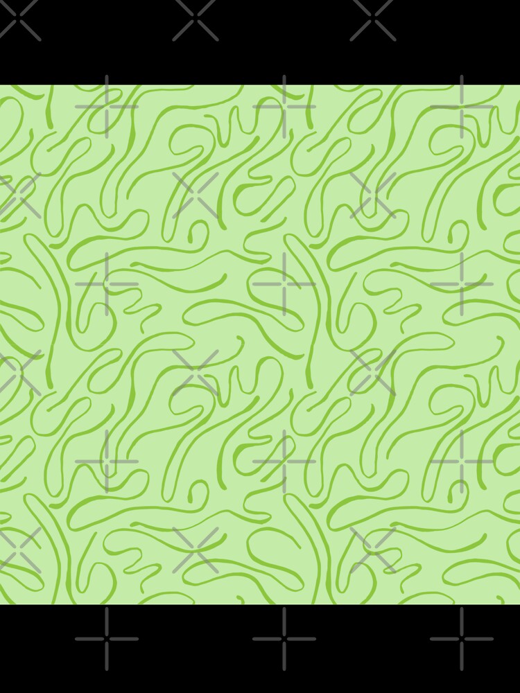 Green Serenity - Organic Swirly Brush Strokes in Green by PeachyLitchi