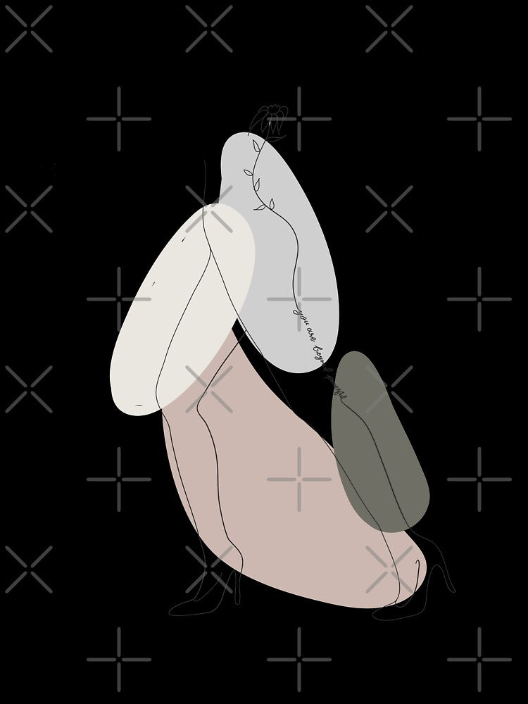 Splash of Legs with Color Line Art by wallflowerbee
