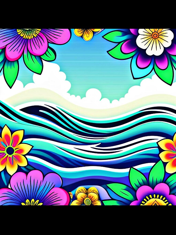 Trippy wave pattern by Flowerslaps