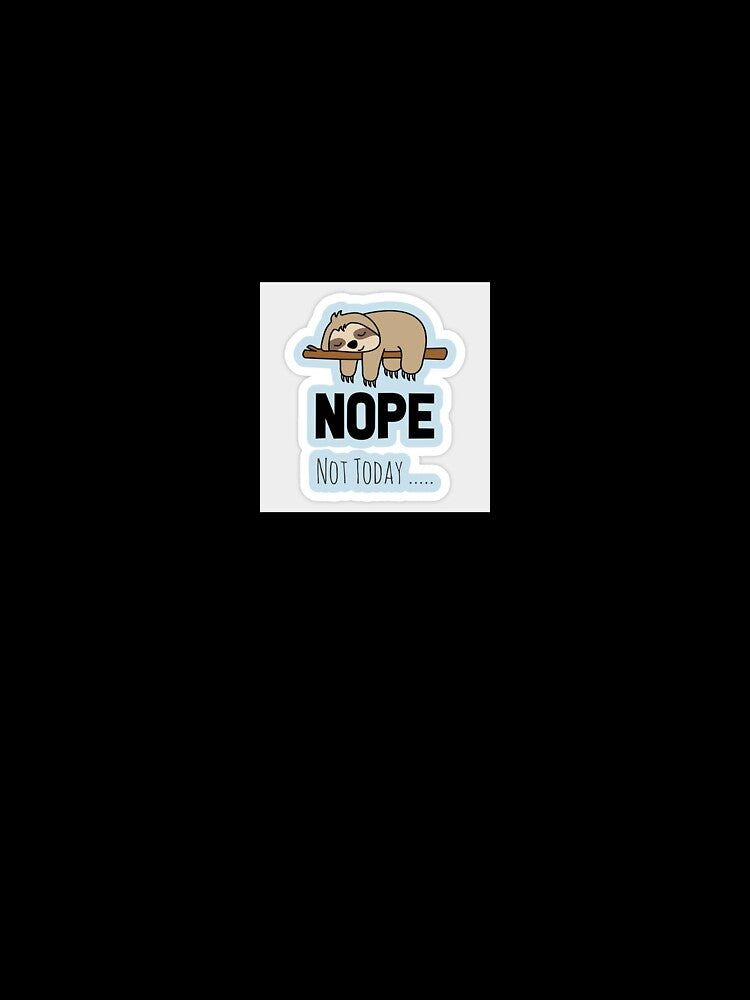 nope not today cute aesthetic sticker for genz by MoodByte Unisex , , , Long Sleeve Tee
