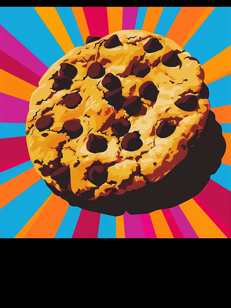 Chocolate Chip Cookie Pop Art 10 by AstroRisq Unisex , , , Long Sleeve Tee