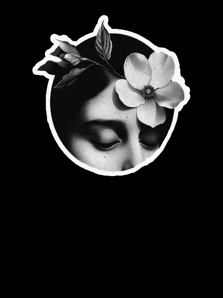 woman portrait with a flower by Ratatatts