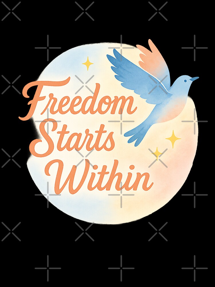 Freedom Starts Within – Inspirational Self-Love Pastel Design by VIBE CRAFT STUDIO Unisex , , , Long Sleeve Tee