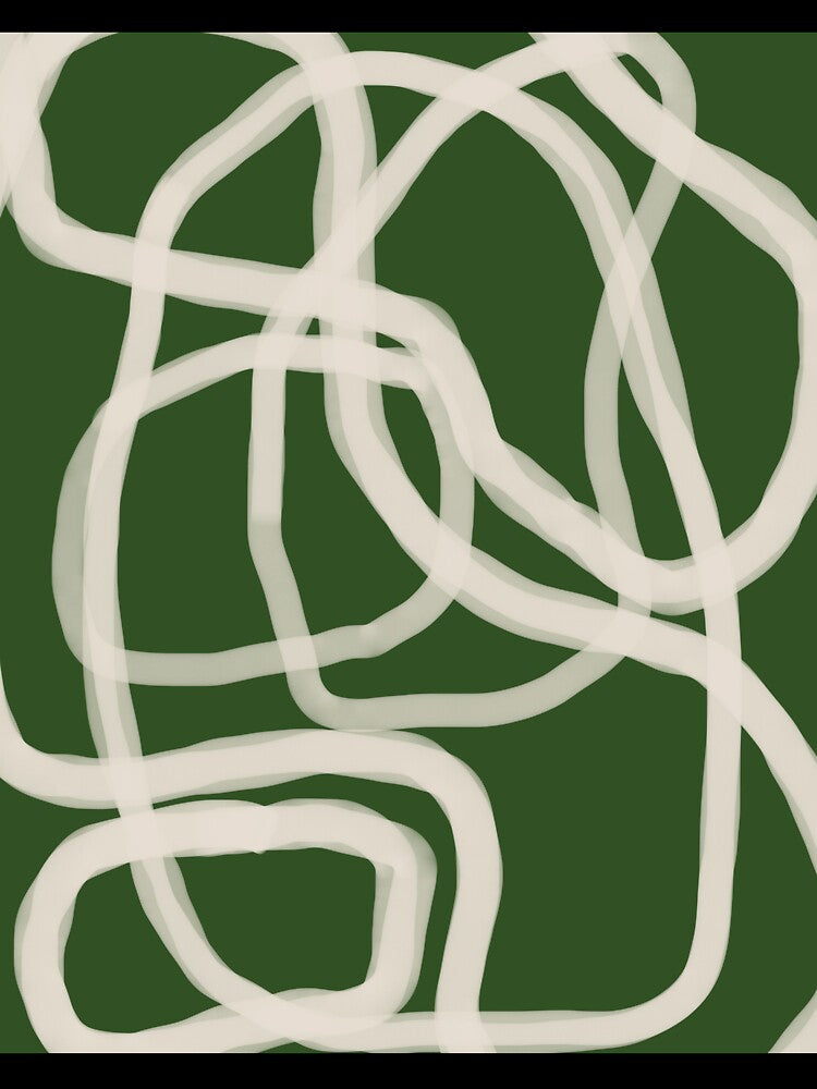 Abstract Line Composition in Green ii by cadinera