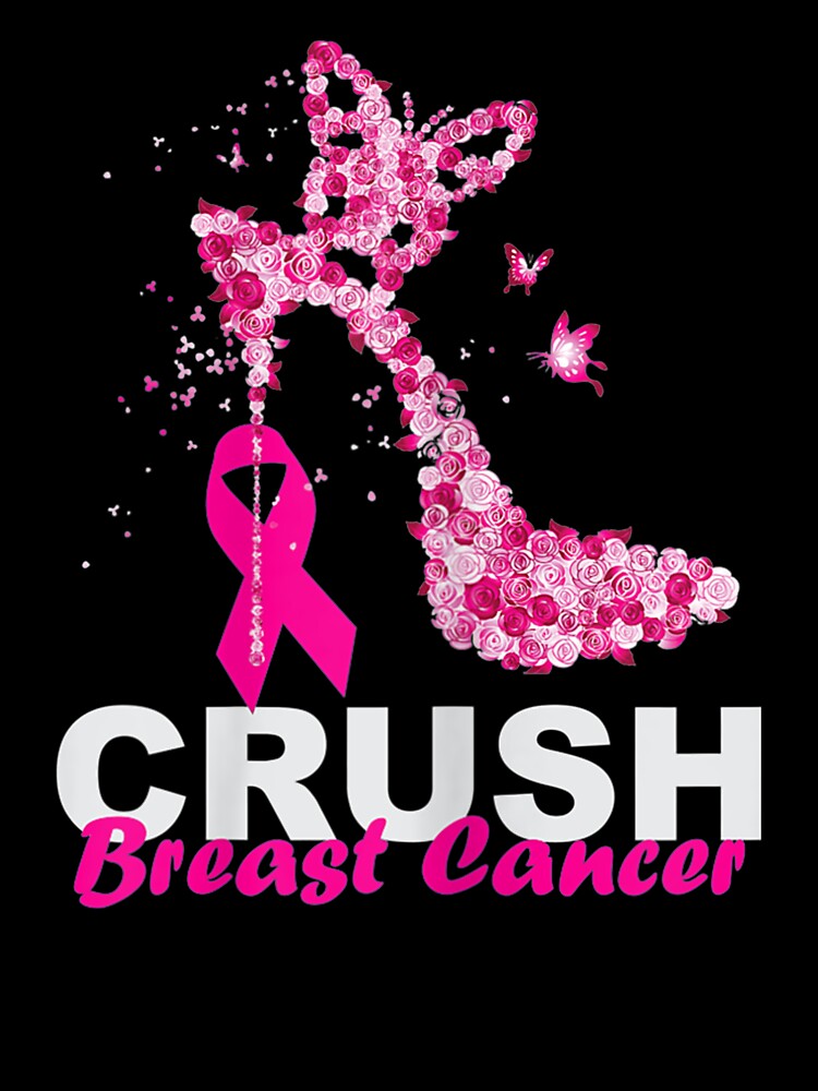 Womens High Heel Crush Breast Cancer Awareness by GiselleShop Unisex , , , Long Sleeve Tee