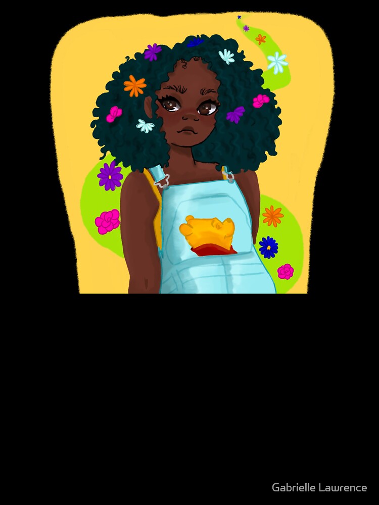 Cute Melanin Cartoon by Gabrielle Lawrence Unisex , , , Long Sleeve Tee