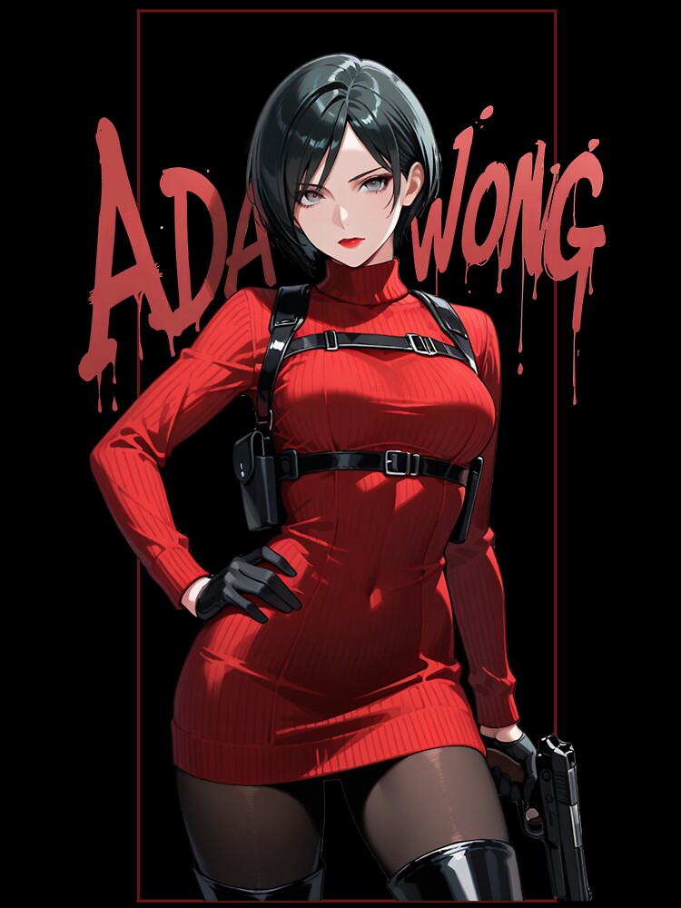 Resident Evil Ada Wong: Poise Under Fire by NarwhalXV Unisex , , , Long Sleeve Tee