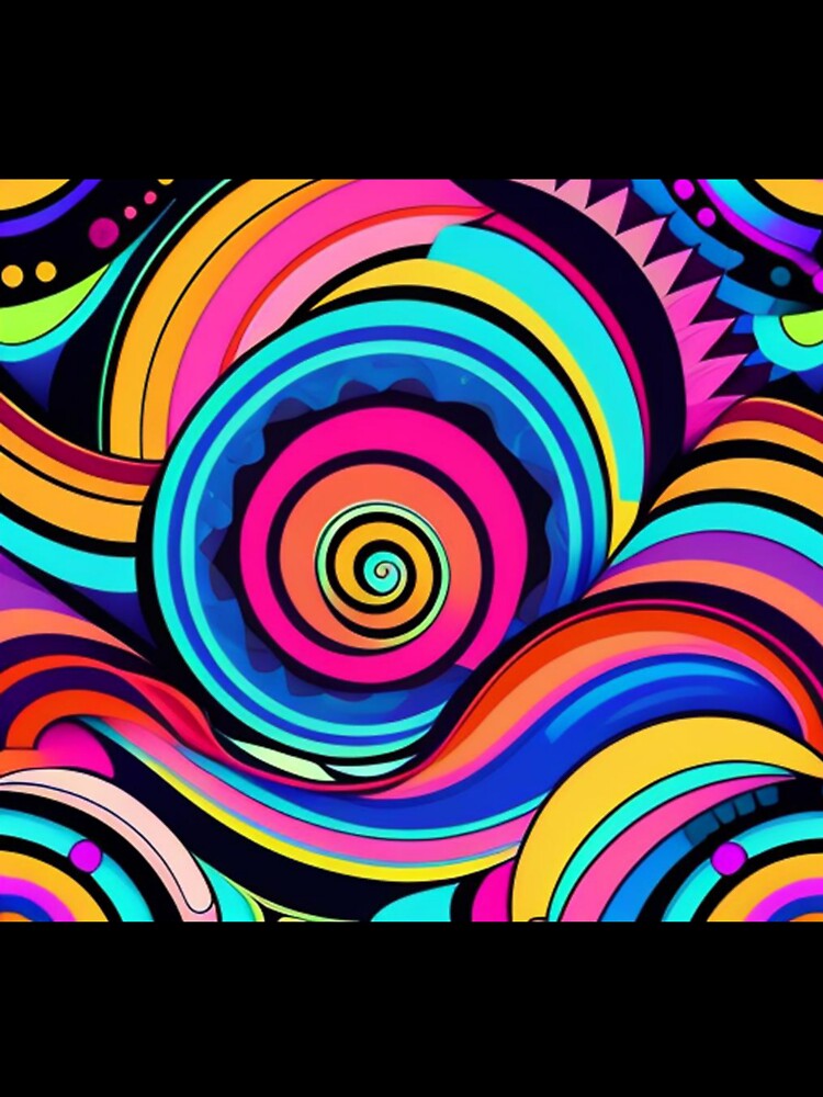 Trippy color pattern by Flowerslaps