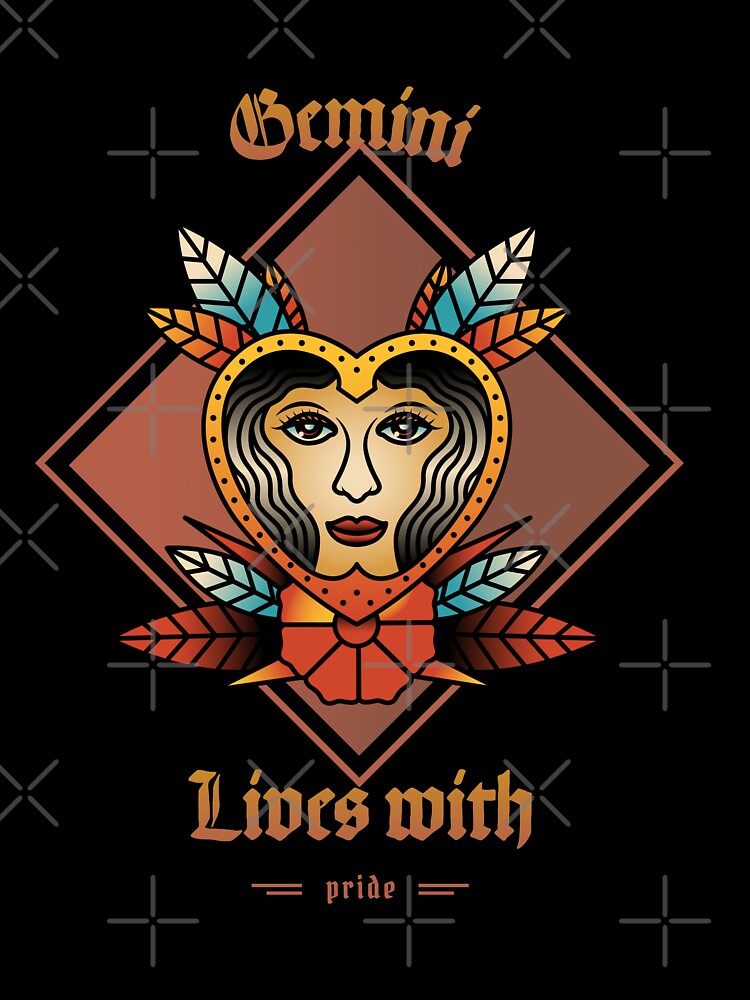 Gemini Lives with pride - graphic design - birthday gifts by jerrylaza Unisex , , , Long Sleeve Tee