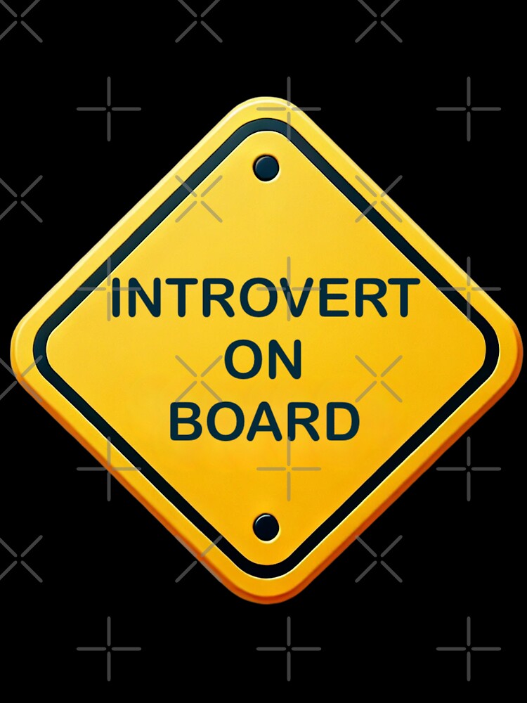 Introvert on Board Sign by IskandarDesigns Unisex , , , Long Sleeve Tee