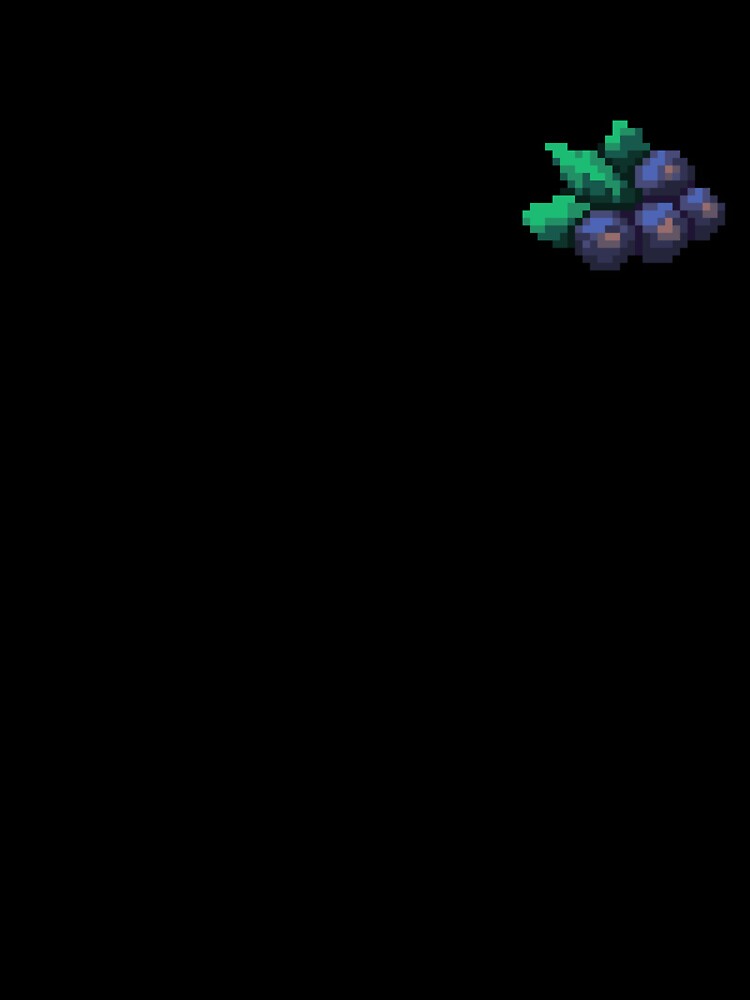 Pixel Blackcurrant - pixel food art by LittleFoodShop Unisex , , , Long Sleeve Tee