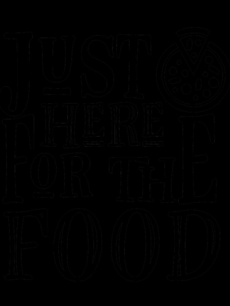 Just Here For the Food by BillyTees Unisex , , , Long Sleeve Tee