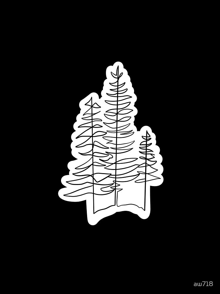 basic trees by aw718 Unisex , , , Long Sleeve Tee