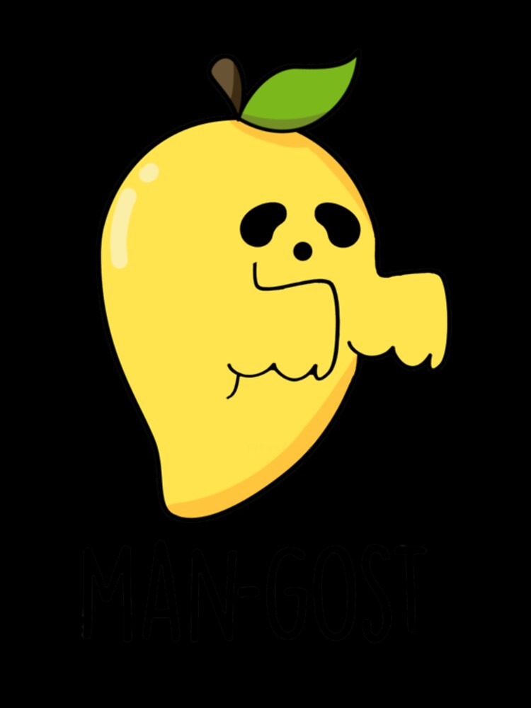 Man-gost Cute Halloween Mango Fruit Ghost Pun by DouglasyReynol Unisex , , , Long Sleeve Tee
