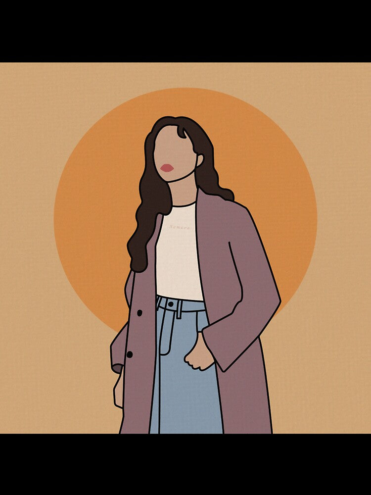 Minimal Fashion Portrait - Golden Hour by newera-lineart