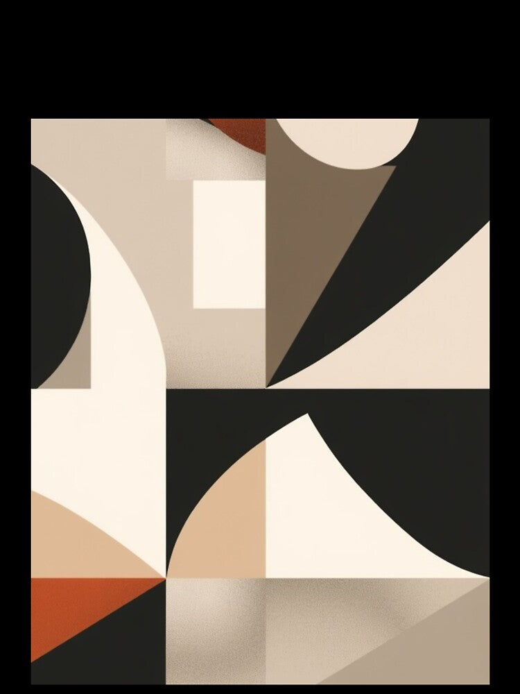 Modern Abstract Geometric Composition | Minimalist Mid-Century Wall Art by Lotus Girl