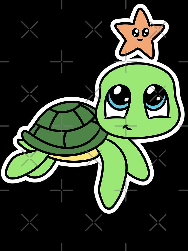 kawaii turtle by Raymi03 Unisex , , , Long Sleeve Tee