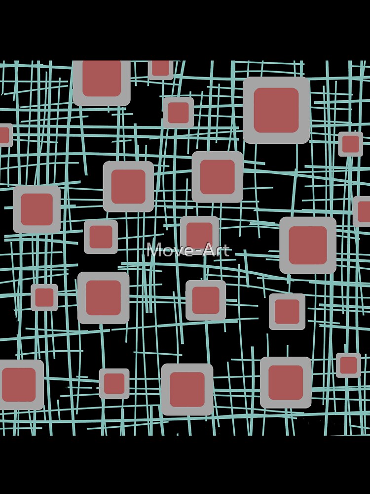 Lines Vintage Mid Century Rectangles Stripes pattern by Move-Art