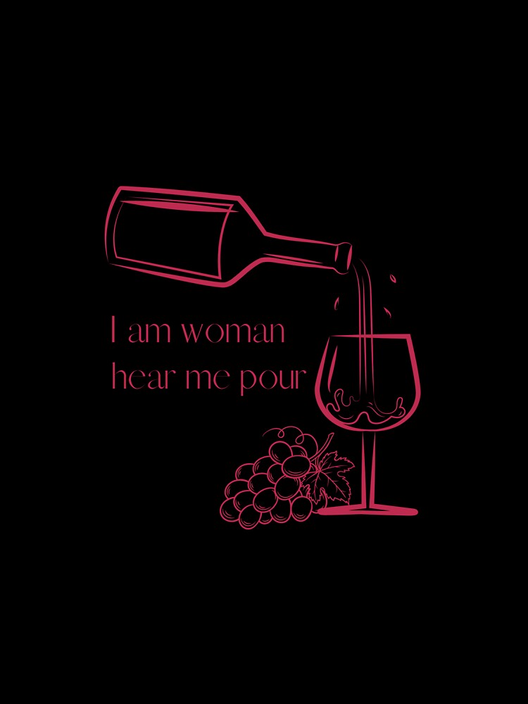 I am woman, hear me pour by E6Designs Unisex , , , Long Sleeve Tee