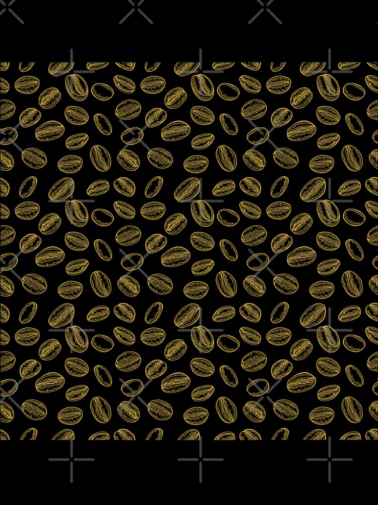 Coffee Grains Pattern by trendingatees Unisex , , , Long Sleeve Tee