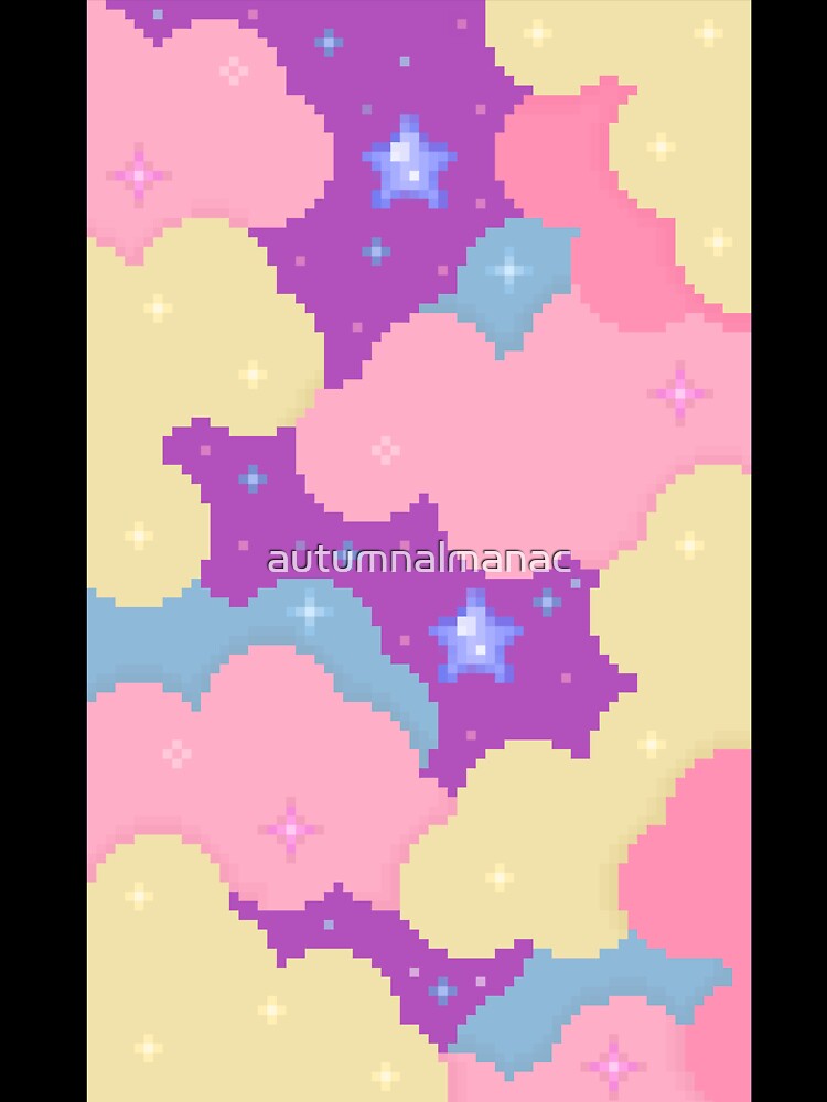 pixel cotton candy clouds by autumnalmanac Unisex , , , Long Sleeve Tee