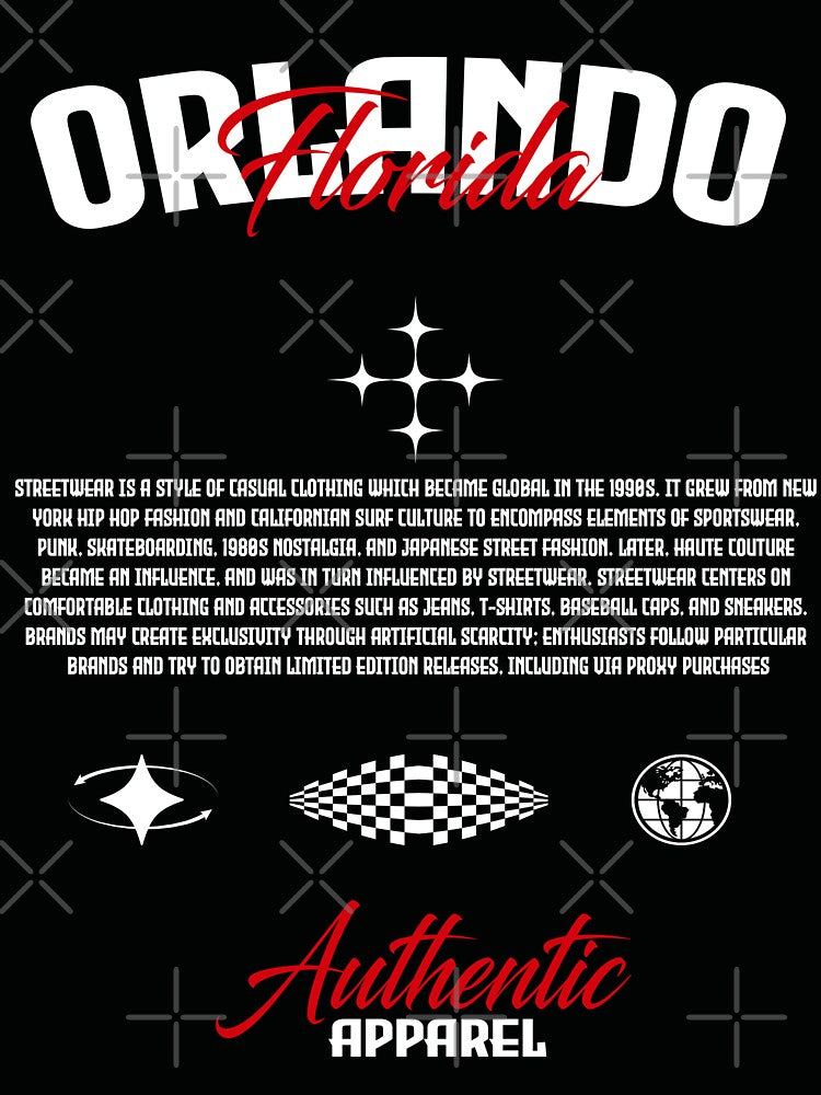 Orlando Florida Streetwear by NF Designs Studio DTF