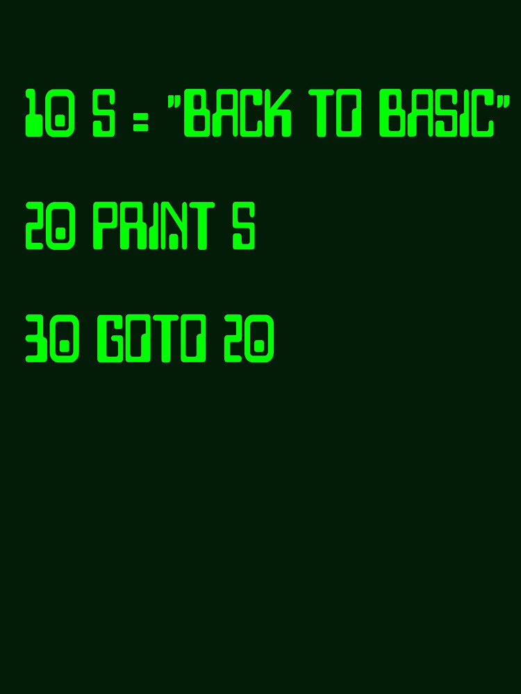 Back to Basic Programming Proud Computer Nerd Nostalgic Shirt by Archpress Unisex , , , Long Sleeve Tee