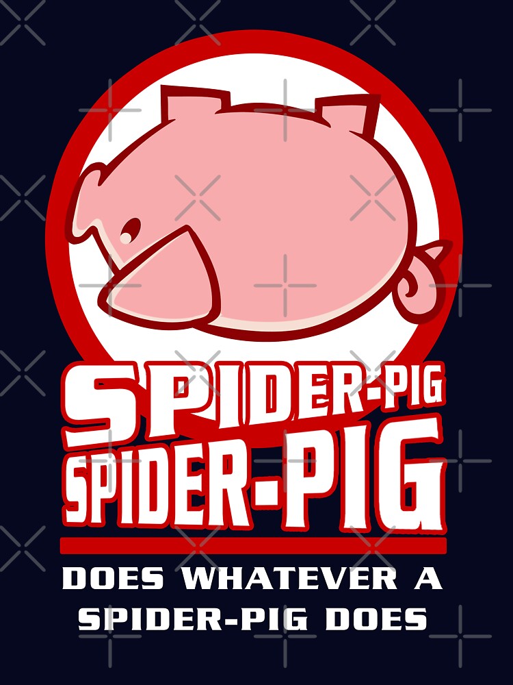 Spider-Pig by McPod Unisex , , , Long Sleeve Tee