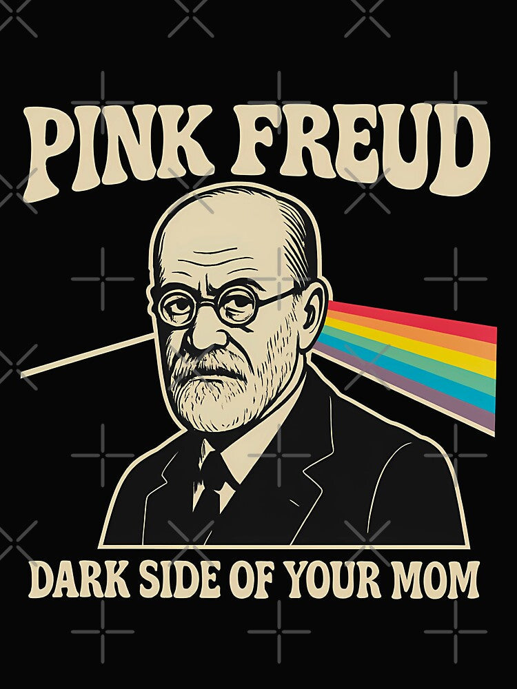 Pink Freud The dark side of your mom by T-paw Unisex , , , Long Sleeve Tee