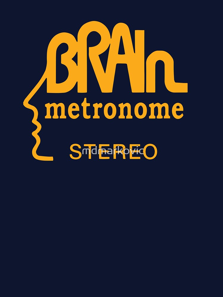 Brain Records logo Krautrock orange by analogue_rock Unisex , , , Long Sleeve Tee
