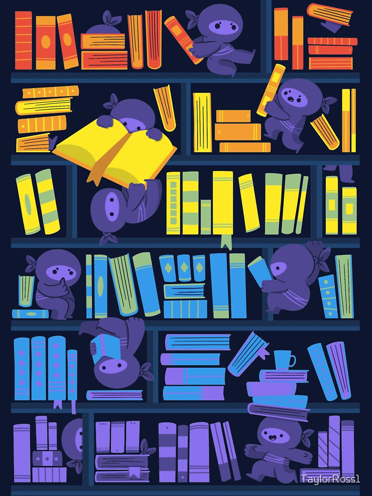 Library Ninja by TaylorRoss1 Unisex , , , Long Sleeve Tee